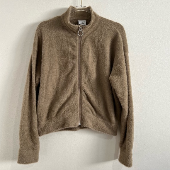 Gymshark Whitney Simmons Eyelash Knit Jacket Tan Brown Extra Large - Picture 4 of 9